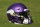 CHICAGO, ILLINOIS – OCTOBER 15: A detail of a Minnesota Vikings helmet before the game against the Chicago Bears at Soldier Field on October 15, 2023 in Chicago, Illinois. (Photo by Michael Reaves/Getty Images)