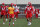 KANSAS CITY, MO - MAY 30: Kansas City Chiefs quarterback Patrick Mahomes (15) and tight end Travis Kelce (87) during OTA's on May 30, 2024 at the Chiefs practice facility in Kansas City, MO. (Photo by Scott Winters/Icon Sportswire via Getty Images)