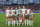 The US team poses for a group photo before the women's group B football match between the USA and Germany during the Paris 2024 Olympic Games at the Marseille Stadium in Marseille on July 28, 2024. (Photo by Pascal GUYOT / AFP) (Photo by PASCAL GUYOT/AFP via Getty Images)