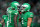 PHILADELPHIA, PENNSYLVANIA - OCTOBER 22: Jalen Hurts #1 talks with A.J. Brown #11 of the Philadelphia Eagles during the second half of a game against the Miami Dolphins at Lincoln Financial Field on October 22, 2023 in Philadelphia, Pennsylvania. (Photo by Mitchell Leff/Getty Images)