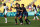 Japan's forward #11 Mina Tanaka (C) celebrates with Japan's forward #09 Riko Ueki (2ndL) and Japan's forward #17 Maika Hamano after scoring her team's second goal during the women's group C football match between Japan and Nigeria of the Paris 2024 Olympic Games at La Beaujoire Stadium in Nantes on July 31, 2024. (Photo by ROMAIN PERROCHEAU / AFP) (Photo by ROMAIN PERROCHEAU/AFP via Getty Images)