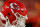 KANSAS CITY, MISSOURI - SEPTEMBER 7: A Kansas City Chiefs football helmet sits on the team bench during a regular season game against the Detroit Lions at GEHA Field at Arrowhead Stadium on September 7, 2023 in Kansas City, Missouri. (Photo by David Eulitt/Getty Images)