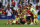 Spain's players celebrate their victory over Morocco at the end of the men's semi-final football match between Morocco and Spain during the Paris 2024 Olympic Games at the Marseille stadium on August 5, 2024. (Photo: Pascal GUYOT / AFP) (Photo: PASCAL GUYOT/AFP via Getty Images)