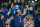 Gold medalists (from left) USA #04 Stephen Curry, USA #06 LeBron James and USA #07 Kevin Durant celebrate on the podium after the men's basketball gold medal game between France and USA during the Paris 2024 Olympic Games at Bercy Arena in Paris on August 10, 2024. (Photo by Damien MEYER / AFP) (Photo by DAMIEN MEYER/AFP via Getty Images)