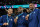 TOPSHOT - Gold medallists (From L) USA's #04 Stephen Curry, USA's #06 LeBron James and USA's #07 Kevin Durant pose after the men's Gold Medal basketball match between France and USA during the Paris 2024 Olympic Games at the Bercy Arena in Paris on August 10, 2024. (Photo by Damien MEYER / AFP) (Photo by DAMIEN MEYER/AFP via Getty Images)