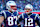 FOXBOROUGH, MASSACHUSETTS – JANUARY 13: Tom Brady #12 of the New England Patriots and Rob Gronkowski #87 react during the second quarter in the AFC Divisional Playoff game against the Los Angeles Chargers at Gillette Stadium on January 13, 2019 in Foxborough, Massachusetts. (Photo by Adam Glanzman/Getty Images)