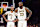LOS ANGELES, CA - APRIL 27: LeBron James #23 and D'Angelo Russell #1 of the Los Angeles Lakers look on during the game against the Denver Nuggets during Round 1 Game 4 of the 2024 NBA Playoffs on April 27, 2024 at Crypto.Com Arena in Los Angeles, California. NOTE TO USER: User expressly acknowledges and agrees that, by downloading and/or using this Photograph, user is consenting to the terms and conditions of the Getty Images License Agreement. Mandatory Copyright Notice: Copyright 2024 NBAE (Photo by Adam Pantozzi/NBAE via Getty Images)