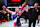 Loma Lookboonmee of Thailand reacts after her victory against Bruna Brasil in Feb. 2024.