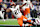 HOUSTON, TEXAS – JANUARY 13: Kareem Hunt #27 of the Cleveland Browns scores an 11-yard touchdown against the Houston Texans during the second quarter of the AFC Wild Card Playoffs at NRG Stadium on January 13, 2024 in Houston, Texas. (Photo by Carmen Mandato/Getty Images)