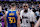 SACRAMENTO, CA - APRIL 16: Stephen Curry #30 of the Golden State Warriors and De'Aaron Fox #5 of the Sacramento Kings talk after the game during the 2024 Play-In Tournament on April 16, 2024 at Golden 1 Center in Sacramento, California. NOTE TO USER: User expressly acknowledges and agrees that, by downloading and or using this photograph, User is consenting to the terms and conditions of the Getty Images Agreement. Mandatory Copyright Notice: Copyright 2024 NBAE (Photo by Rocky Widner/NBAE via Getty Images)