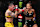 Natalia Silva of Brazil punches Jessica Andrade