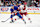 ELMONT, NEW YORK - APRIL 25: Jean-Gabriel Pageau #44 of the New York Islanders and Jordan Staal #11 of the Carolina Hurricanes battle for the puck  in Game Three of the First Round of the 2024 Stanley Cup Playoffs at UBS Arena on April 25, 2024 in Elmont, New York.  (Photo by Mike Stobe/NHLI via Getty Images)