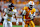 NASHVILLE, TENNESSEE - SEPTEMBER 14: Dont'e Thornton Jr. #1 hauls in a long touchdown pass from Nico Iamaleava #8 of the Tennessee Volunteers and runs away from Nick Cuva #36 of the Kent State Golden Flashes on his way to big gain at Neyland Stadium on September 14, 2024 in Knoxville, Tennessee. (Photo by Brandon Sumrall/Getty Images)