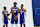 Tyrese Maxey, Joel Embiid and Paul George