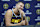 DENVER, COLORADO - SEPTEMBER 26: Nikola Jokic #15 of the Denver Nuggets fields questions during Denver Nuggets Media Day at Ball Arena on September 26, 2024 in Denver, Colorado. NOTE TO USER: User expressly acknowledges and agrees that, by downloading and or using this photograph, User is consenting to the terms and conditions of the Getty Images License Agreement. (Photo by Matthew Stockman/Getty Images)