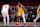 LAS VEGAS, NV - JULY 12: Bronny James Jr. #9 of the Los Angeles Lakers plays defense against the Houston Rockets on July 12, 2024 at the Thomas & Mack Center in Las Vegas, Nevada. NOTE TO USER: User expressly acknowledges and agrees that, by downloading and or using this photograph, User is consenting to the terms and conditions of the Getty Images License Agreement. Mandatory Copyright Notice: Copyright 2024 NBAE (Photo by Stephen Gosling/NBAE via Getty Images)