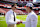 SANTA CLARA, CALIFORNIA - OCTOBER 6: Brock Purdy #13 of San Francisco shakes hands with Fox Sports commentator and former NFL quarterback Tom Brady before an NFL football game against the Arizona Cardinals at Levi's Stadium on October 06, 2024 in Santa Clara Hand. California. (Photo by Michael Owens/Getty Images)