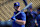 LOS ANGELES, CALIFORNIA - OCTOBER 06: Max Muncy #13 of the Los Angeles Dodgers watches batting practice before Game 2 of the Division Series against the San Diego Padres at Dodger Stadium on October 06, 2024 in Los Angeles, California. (Photo by Harry How/Getty Images)