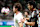 US midfielder #11 Brenden Aaronson (L) and Mexican defender #27 Jesus Angulo fight for the ball during the international friendly soccer match between Mexico and USA at Akron Stadium in Zapopan, Jalisco state, Mexico, on October 15, 2024 . (Photo by Ulises Ruiz / AFP) (Photo by ULISES RUIZ/AFP via Getty Images)