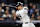 NEW YORK, NEW YORK – OCTOBER 15: Aaron Judge #99 of the New York Yankees hits a two-run home run in the seventh inning against the Cleveland Guardians during Game 2 of the American League Championship Series at Yankee Stadium on October 15, 2024 in New York City. (Photo by Elsa/Getty Images)