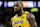 LAS VEGAS, NEVADA - OCTOBER 15: LeBron James #23 of the Los Angeles Lakers walks on the court during a break in the third quarter of a preseason game against the Golden State Warriors at T-Mobile Arena at T-Mobile Arena on October 15, 2024 in Las Vegas, Nevada. The Warriors defeated the Lakers 111-97. NOTE TO USER: User expressly acknowledges and agrees that, by downloading and or using this photograph, User is consenting to the terms and conditions of the Getty Images License Agreement. (Photo by Ethan Miller/Getty Images)