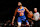 WASHINGTON, DC - OCTOBER 18: Mikal Bridges #25 of the New York Knicks looks on during the game against the Washington Wizards on October 18, 2024 at Capital One Arena in Washington, DC. NOTE TO USER: User expressly acknowledges and agrees that by downloading and/or using this photo, user agrees to the terms and conditions of the Getty Images License Agreement. Mandatory Copyright Notice: Copyright 2024 NBAE (Photo by Stephen Gosling/NBAE via Getty Images)