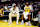 SAN FRANCISCO, CALIFORNIA – OCTOBER 18: LeBron James #23 of the Los Angeles Lakers talks with his son Bronny James #9 during a timeout of their preseason game against the Golden State Warriors at Chase Center on October 18, 2024 in San Francisco, California. NOTE TO USER: User expressly acknowledges and agrees that by downloading and/or using this photograph, User is agreeing to the terms and conditions of the Getty Images License Agreement. (Photo by Ezra Shaw/Getty Images)