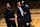 BOSTON, MASSACHUSETTS - MARCH 13: Former Boston Celtics players Paul Pierce and Ray Allen hug Kevin Garnett during his number retirement ceremony following the game between the Boston Celtics and the Dallas Mavericks at TD Garden on March 13, 2022 in Boston, Massachusetts. NOTE TO USER: User expressly acknowledges and agrees that, by downloading and or using this photograph, User is consenting to the terms and conditions of the Getty Images License Agreement. (Photo by Maddie Meyer/Getty Images)