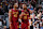 CLEVELAND, OH – APRIL 12: Donovan Mitchell #45 and Darius Garland #10 of the Cleveland Cavaliers talk during the game against the Indiana Pacers at Rocket Mortgage FieldHouse on April 12, 2024 in Cleveland, Ohio. NOTE TO USER: User expressly acknowledges and agrees that by downloading and/or using this photograph, User is agreeing to the terms and conditions of the Getty Images License Agreement. Mandatory Copyright Notice: Copyright 2024 NBAE (Photo by Jeff Haynes/NBAE via Getty Images)