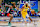 FRISCO, TX - MARCH 2: Alex Fudge #3 of South Bay Lakers drives to the basket during the game against the Texas Legends on March 02, 2024 at Comerica Center in Frisco, Texas. NOTE TO USER: User expressly acknowledges and agrees that, by downloading and or using this photograph, User is consenting to the terms and conditions of the Getty Images License Agreement. Mandatory Copyright Notice: Copyright 2024 NBAE (Photo by Sam Hodde/NBAE via Getty Images)