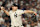 BRONX, NEW YORK - OCTOBER 30, 2024: Pitcher New York Yankees Gerrit Cole (45) melakukan lemparan pada inning keenam. Pertandingan 5 Seri Dunia melawan Yankees di Yankees Stadium di New York City Rabu, 30 Oktober 2024. (Robert Gauthier/Los Angeles Times via Getty Images)