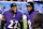 BALTIMORE, MARYLAND - 03 NOVEMBER: Derrick Henry #22 dan Lamar Jackson #8 dari Baltimore Ravens berbicara kepada media setelah tim mereka menang 41-10 melawan Denver Broncos di M&T Bank Stadium pada 03 November 2024 di Baltimore, Maryland. (Foto oleh Scott Taetsch/Getty Images)