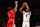 PISCATAWAY, NEW JERSEY - OCTOBER 17: Airious Bailey #4 of the Rutgers Scarlet Knights shoots the ball while being defended by Simeon Wilcher #7 of the St. John's Red Storm during the second half at Jersey Mike's Arena on October 17, 2024 in Piscataway, New Jersey. (Photo by Ed Mulholland/Getty Images)