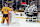 NASHVILLE, TENNESSEE - NOVEMBER 4: Anze Kopitar #11 of the Los Angeles Kings celebrates his goal against Juuse Saros #74 of the Nashville Predators during an NHL game at Bridgestone Arena on November 4, 2024 in Nashville, Tennessee. (Photo by John Russell/NHLI via Getty Images)