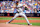 TORONTO, ON - AUGUST 27: Noah Syndergaard #34 of the Cleveland Guardians pitches to the Toronto Blue Jays during the first inning in their MLB game at the Rogers Centre on August 27, 2023 in Toronto, Ontario, Canada. (Photo by Mark Blinch/Getty Images)