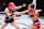 LAS VEGAS, NEVADA - NOVEMBER 09: (R-L) Luana Pinheiro of Brazil punches Gillian Robertson of Canada in a strawweight fight during the UFC Fight Night event at UFC APEX on November 09, 2024 in Las Vegas, Nevada. (Photo by Chris Unger/Zuffa LLC)