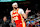 DETROIT, MICHIGAN - NOVEMBER 08: Larry Nance Jr. #22 of the Atlanta Hawks reacts after shooting for three points against the Detroit Pistons during the second quarter at Little Caesars Arena on November 08, 2024 in Detroit, Michigan. NOTE TO USER: User expressly acknowledges and agrees that, by downloading and or using this photograph, User is consenting to the terms and conditions of the Getty Images License Agreement. (Photo by Nic Antaya/Getty Images)