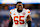 INGLEWOOD, CALIFORNIA - JANUARY 7: Trey Smith #65 of the Kansas City Chiefs runs off the field during a game against the Los Angeles Chargers at SoFi Stadium on January 7, 2024 in Inglewood, California. (Photo by Ric Tapia/Getty Images)