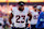 KANSAS CITY, MISSOURI - NOVEMBER 10: Audric Estime #23 of the Denver Broncos looks on after his team's 16-14 loss against the Kansas City Chiefs at GEHA Field at Arrowhead Stadium on November 10, 2024 in Kansas City, Missouri. (Photo by David Eulitt/Getty Images)