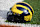 MOBILE, AL - FEBRUARY 01: A general view of a Michigan Wolverines helmet during national team practice for the Reese's Senior Bowl on February 1, 2024 at Hancock Whitney Stadium in Mobile, Alabama. (Photo by Michael Wade/Icon Sportswire via Getty Images)