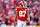 KANSAS CITY, MISSOURI - NOVEMBER 10: Travis Kelce #87 of the Kansas City Chiefs looks on from the field during an NFL football game against the Denver Broncos at GEHA Field at Arrowhead Stadium on November 10, 2024 in Kansas City, Missouri. (Photo by Perry Knotts/Getty Images)