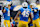 Inglewood, CA, Sunday, November 10, 2024 - Los Angeles Chargers linebacker Joey Bosa (97) celebrates with teammates after sacking Tennessee Titans quarterback Will Levis (8) at SoFi Stadium. (Robert Gauthier/Los Angeles Times via Getty Images)