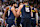 DENVER, CO - NOVEMBER 10: Jamal Murray (27) and Nikola Jokic (15) of the Denver Nuggets talk to teammates Peyton Watson (8), Julian Strawther (3) and Russell Westbrook (4) before a resumption of play against the Dallas Mavericks during the fourth quarter of the Nuggets' 122-120 win at Ball Arena in Denver, Colorado on Sunday, November 10, 2024. (Photo by AAron Ontiveroz/The Denver Post)