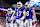 ORCHARD PARK, NEW YORK - NOVEMBER 17: Josh Allen #17 of the Buffalo Bills celebrates his rushing touchdown with teammates Khalil Shakir #10 Dawson Knox #88 against the Kansas City Chiefs during the fourth quarter at Highmark Stadium on November 17, 2024 in Orchard Park, New York. (Photo by Bryan M. Bennett/Getty Images)