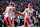 CHARLOTTE, NORTH CAROLINA - NOVEMBER 24: Patrick Mahomes #15 celebrates with Travis Kelce #87 of the Kansas City Chiefs after a second quarter touchdown at Bank of America Stadium on November 24, 2024 in Charlotte, North Carolina. (Photo: Grant Halverson/Getty Images)