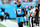 CHARLOTTE, NORTH CAROLINA - OCTOBER 13: Xavier Legette #17 of the Carolina Panthers looks on prior to their game against the Atlanta Falcons at Bank of America Stadium on October 13, 2024 in Charlotte, North Carolina. (Photo by Matt Kelley/Getty Images)