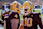 TEMPE, AZ - NOVEMBER 23:  Arizona State Sun Devils quarterback Sam Leavitt (10) and Arizona State Sun Devils running back Cam Skattebo (4) celebrate a touchdown during the college football game between the BYU Cougars and the Arizona State Sun Devils on November 23, 2024 at Mountain America Stadium in Tempe, Arizona. (Photo by Kevin Abele/Icon Sportswire via Getty Images)