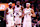 PHOENIX, ARIZONA - NOVEMBER 04: (L-R) Royce O'Neale #00 of the Phoenix Suns, Kevin Durant #35 and Devin Booker #1 stand on the floor during a timeout in the game /apl at Footprint Center on November 04, 2024 in Phoenix, Arizona. The Suns defeated the 76ers 118-116. NOTE TO USER: User expressly acknowledges and agrees that, by downloading and or using this photograph, User is consenting to the terms and conditions of the Getty Images License Agreement. (Photo by Chris Coduto/Getty Images)