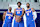 CAMDEN, NJ - SEPTEMBER 30: Tyrese Maxey #0, Joel Embiid #21, and Paul George #8 of the Philadelphia 76ers pose for a portrait during NBA Media Day on September 30, 2024 at the Philadelphia 76ers Training Complex in Camden, New Jersey. NOTE TO USER: User expressly acknowledges and agrees that, by downloading and or using this photograph, User is consenting to the terms and conditions of the Getty Images License Agreement. Mandatory Copyright Notice: Copyright 2024 NBAE (Photo by Jesse D. Garrabrant/NBAE via Getty Images)