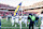 COLUMBUS, OHIO – NOVEMBER 30: Quinton Johnson #28, Raheem Anderson #62, Tavierre Dunlap #22 and Keshaun Harris #36 of the Michigan Wolverines run for the Michigan flag after a college football game against the Ohio State Buckeyes at midfield at Ohio Stadium on November 30, 2024 in Columbus, OH. The Michigan Wolverines won the game 13-10. (Photo by Aaron J. Thornton/Getty Images)